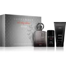 GIFT/SET AFNAN SUPREMACY NOT ONLY INTENSE 3 PCS.  3.4 EDP + 2.5 DEO+ 3.4 S.GEL -- U.A.E. FOR MEN. DESIGNER:AFNA Perfume By AFNAN For MEN