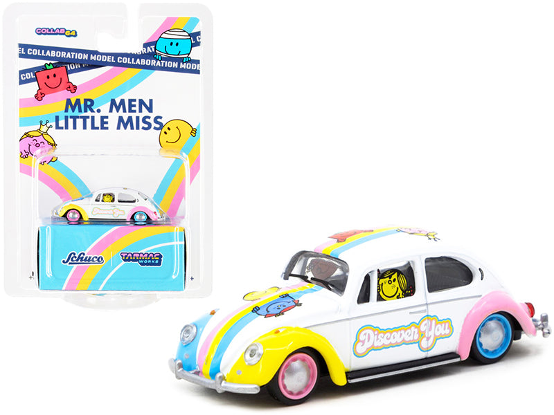 Volkswagen Beetle Low Rider Mr. Men Little Miss Collaboration Model 1/64 Diecast Model Car by Schuco & Tarmac Works