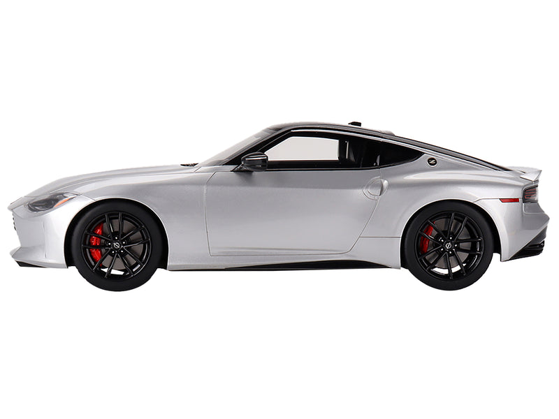 2023 Nissan Z Performance Brilliant Silver Metallic with Black Top 1/18 Model Car by Top Speed