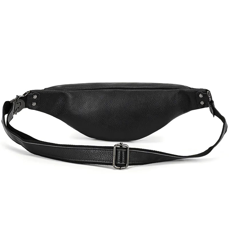 The Walcott Leather Waist Bag | Black Leather Fanny Pack