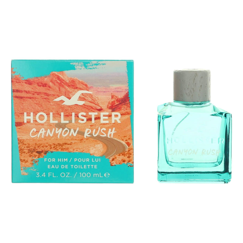 Canyon Rush by Hollister, 3.4 oz EDT Spray for Men