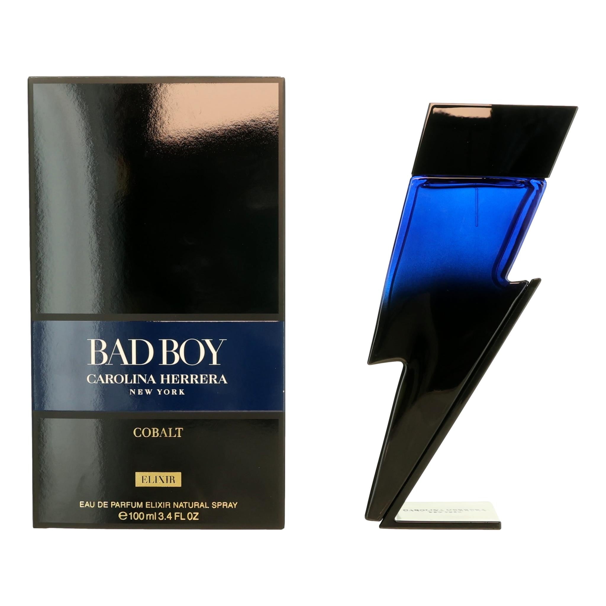 Bad Boy Cobalt Elixir by Carolina Herrera, 3.4oz EDP Elixir Spray men