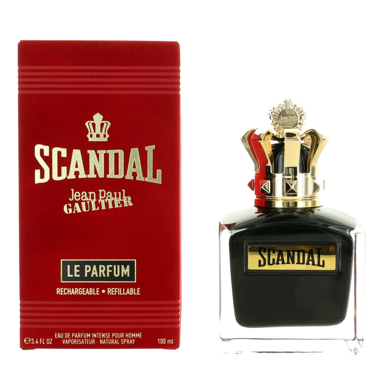 Scandal Le Parfum, 3.4oz EDP Intense Rechargeable Spray men