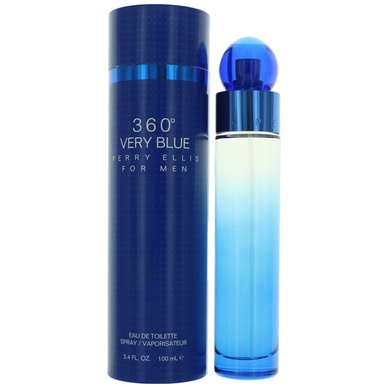 Perry Ellis 360 Very Blue by Perry Ellis, 3.4 oz EDT Spray for Men