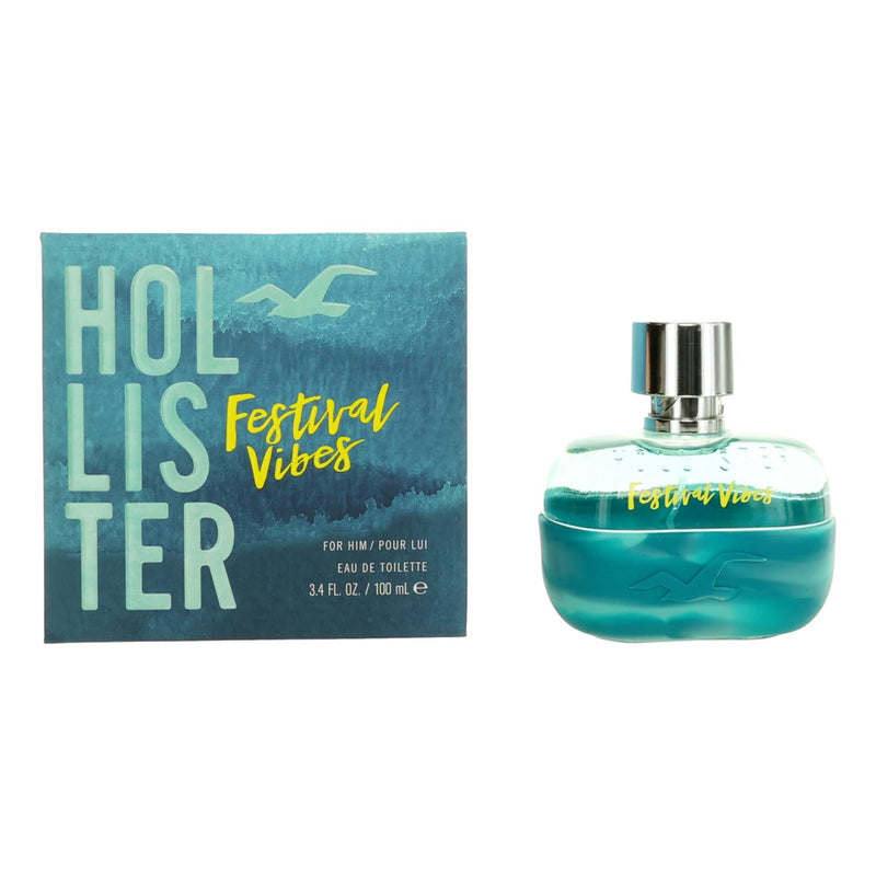 Festival Vibes by Hollister, 3.4 oz EDT Spray for Men