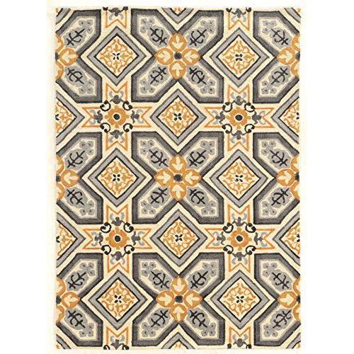 Trio Collette Grey & Gold 5x7, Rug