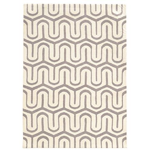 Geo Sasha Grey & Ivory 5x7, Rug