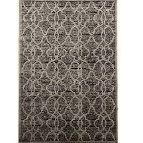 Platinum RawIron Gray & Black 8x11, Rug