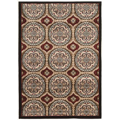 Ellegance  Clara Brown beige R Rug, Size 5' X 7'3"