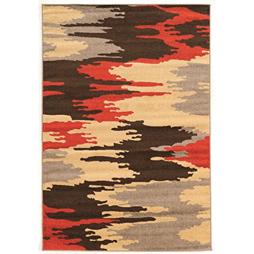 Claremont Larva Brown & Terracotta 8x10, Rug