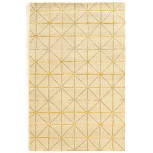 Aspire Wool Pane Ivory & Grey 8x11, Rug