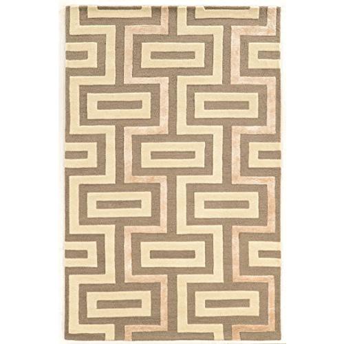 Aspire Wool Maze Ivory & Grey 8x11, Rug