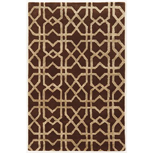 Aspire Wool X's Brown & Sand 2x3, Rug