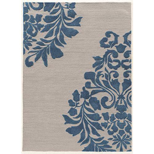 Trio Medallion Ivory & Cobalt 5x7, Rug