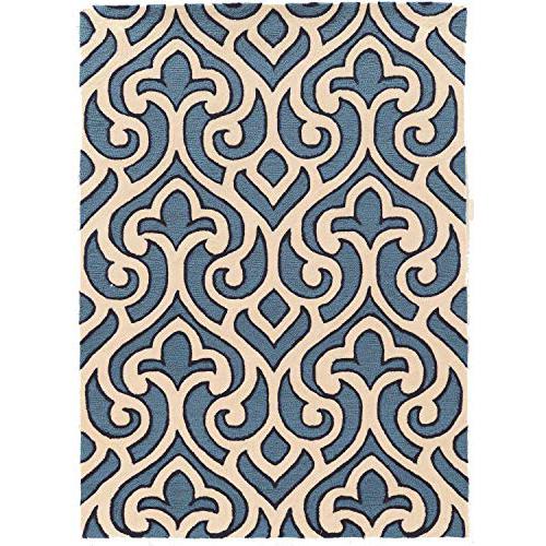 Trio Marple Ivory & Blue 8x10, Rug