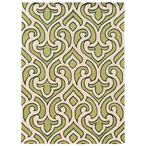 Trio Marple Ivory & Green 5x7, Rug