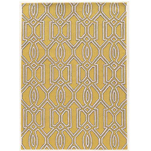 Trio Sariya Yellow & Grey 5x7, Rug