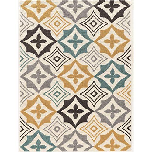 Trio Emblem Ivory & Grey  8x10, Rug