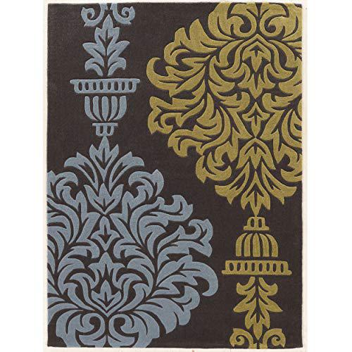 Trio Burdette Grey & Blue 8x10, Rug