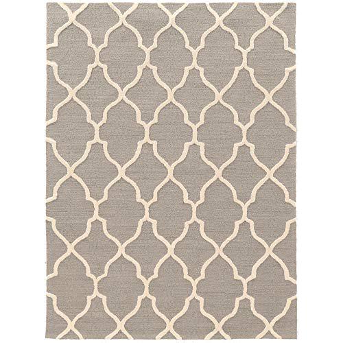 Trio Geo Grey & Ivory 5x7, Rug