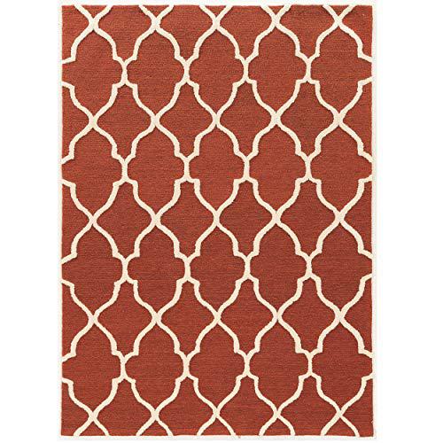 Trio Geo Rust & Ivory 8x10, Rug