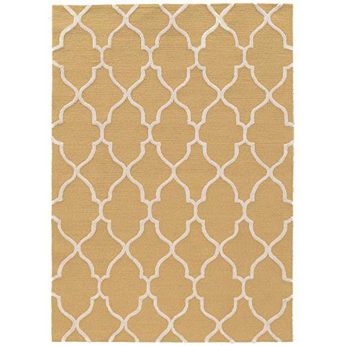 Trio Geo Yellow & Ivory 5x7, Rug