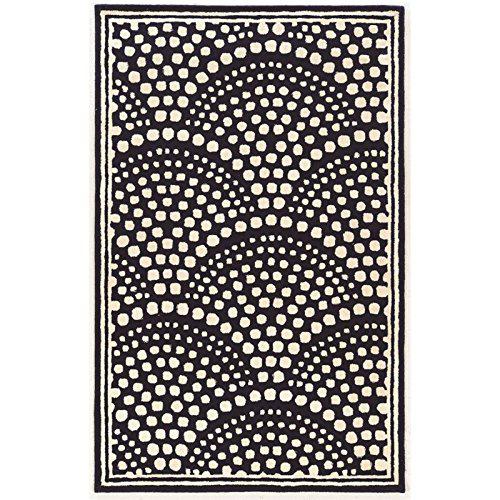 Aspire Wool Scallop Navy & White 2x3, Rug