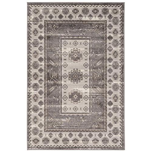 Vintage Buharra Grey & Charcoal 5x7.6, Rug