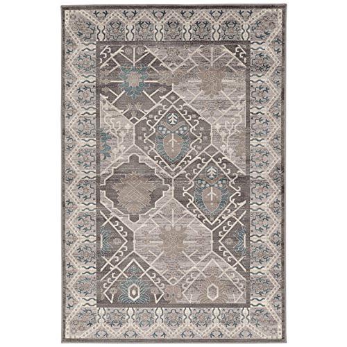 Vintage Belouch Grey & Charcoal 5x7.6, Rug