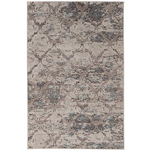 Vintage Trellis Grey & Charcoal 8x10, Rug