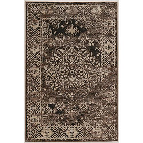 Vintage Nain Beige & Brown 5 x7.6, Rug