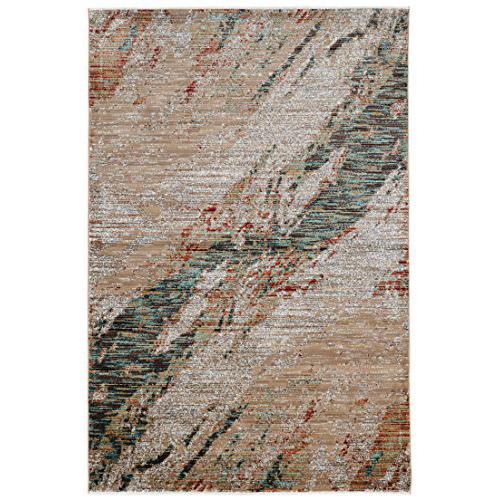 Illusions Marble Beige & Green 5x8, Rug