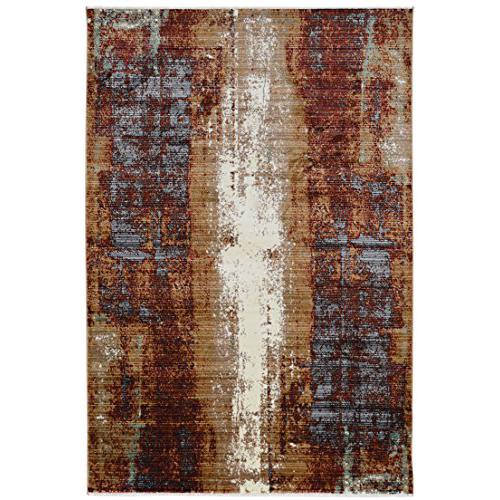 Illusions Canyon Beige & Burgundy 5x8, Rug