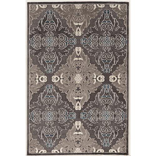 Hi Lo Medallions Blue & Grey 5x8, Rug