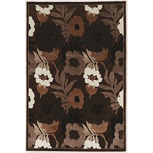 Hi Lo Floral Brown & Beige 8x10, Rug