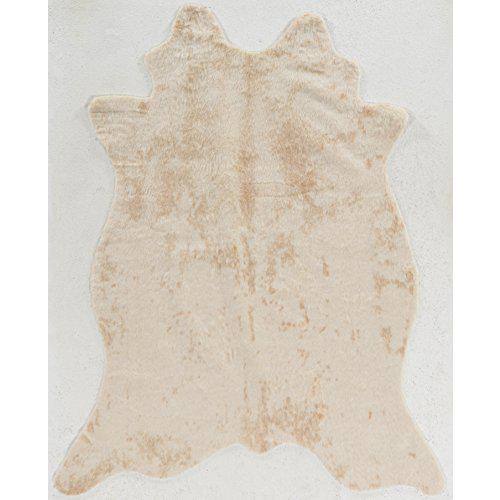 Faux Cow Hide Ivory, Rug