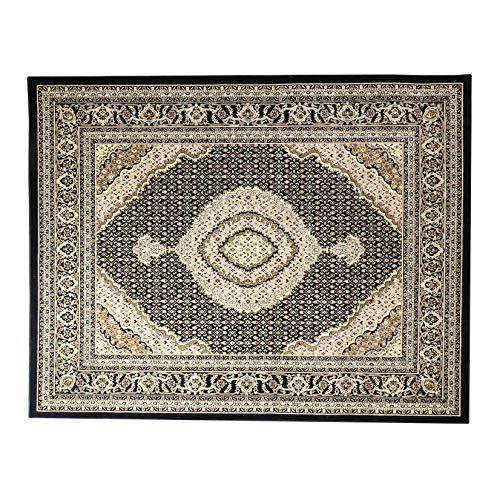 Persian Treasures Mahi Tabriz Black 8x10, Rug