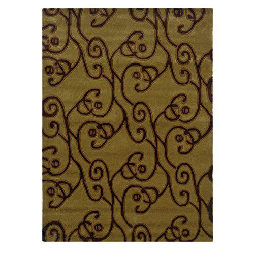 Trio Milard Green & Brown 8x10, Rug