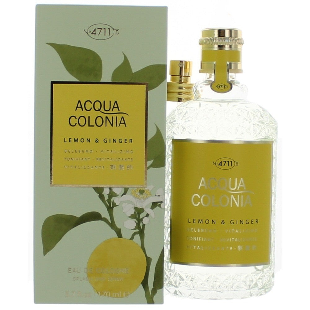 Acqua Colonia Lemon & Ginger by 4711, 5.7oz Eau De Cologne Splash/Spray Unisex