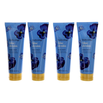 Blue Denim by Bodycology, 4 Pack 8oz Moisturizing Body Cream women