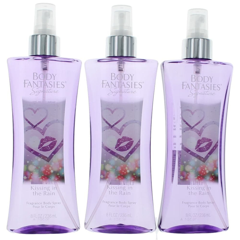 Kissing In The Rain by Body Fantasies, 3 Pack 8oz Fragrance Body Spray women