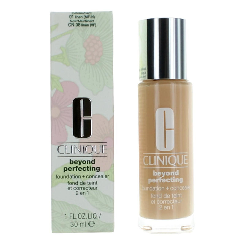 Clinique Beyond Perfecting by Clinique, 1 oz Foundation + Concealer- CN 08 Linen