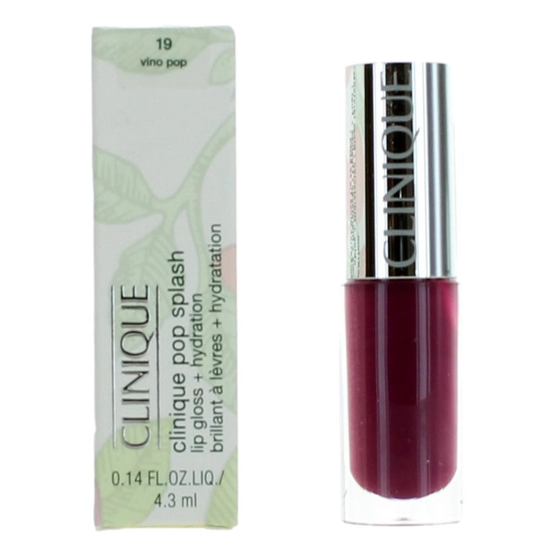 Clinique Pop Splash by Clinique, .14 oz Lip Gloss + Hydration- 19 Vino Pop