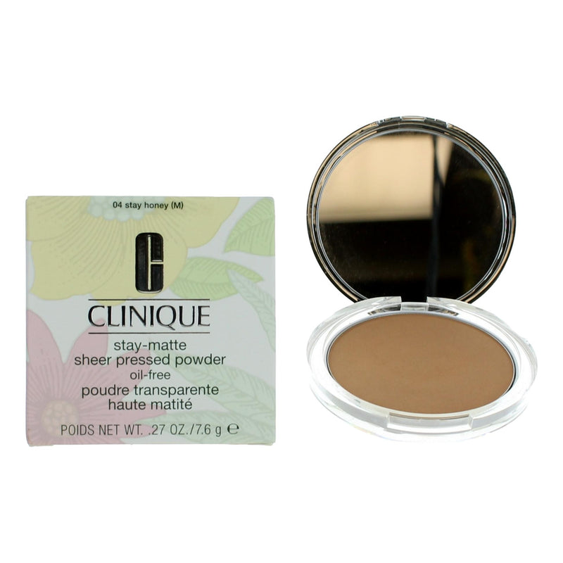 Clinique Stay-Matte by Clinique, .27 oz Sheer Pressed Powder- 04 Stay Honey