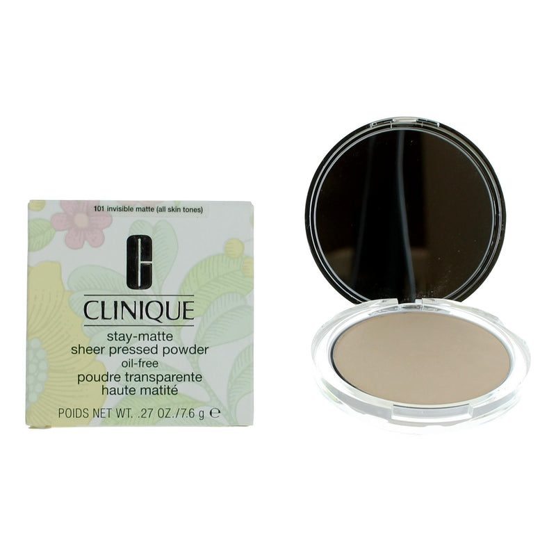 Clinique Stay-Matte by Clinique, .27 oz Sheer Pressed Powder- 101 Invisible Matte (All Skin Tones)