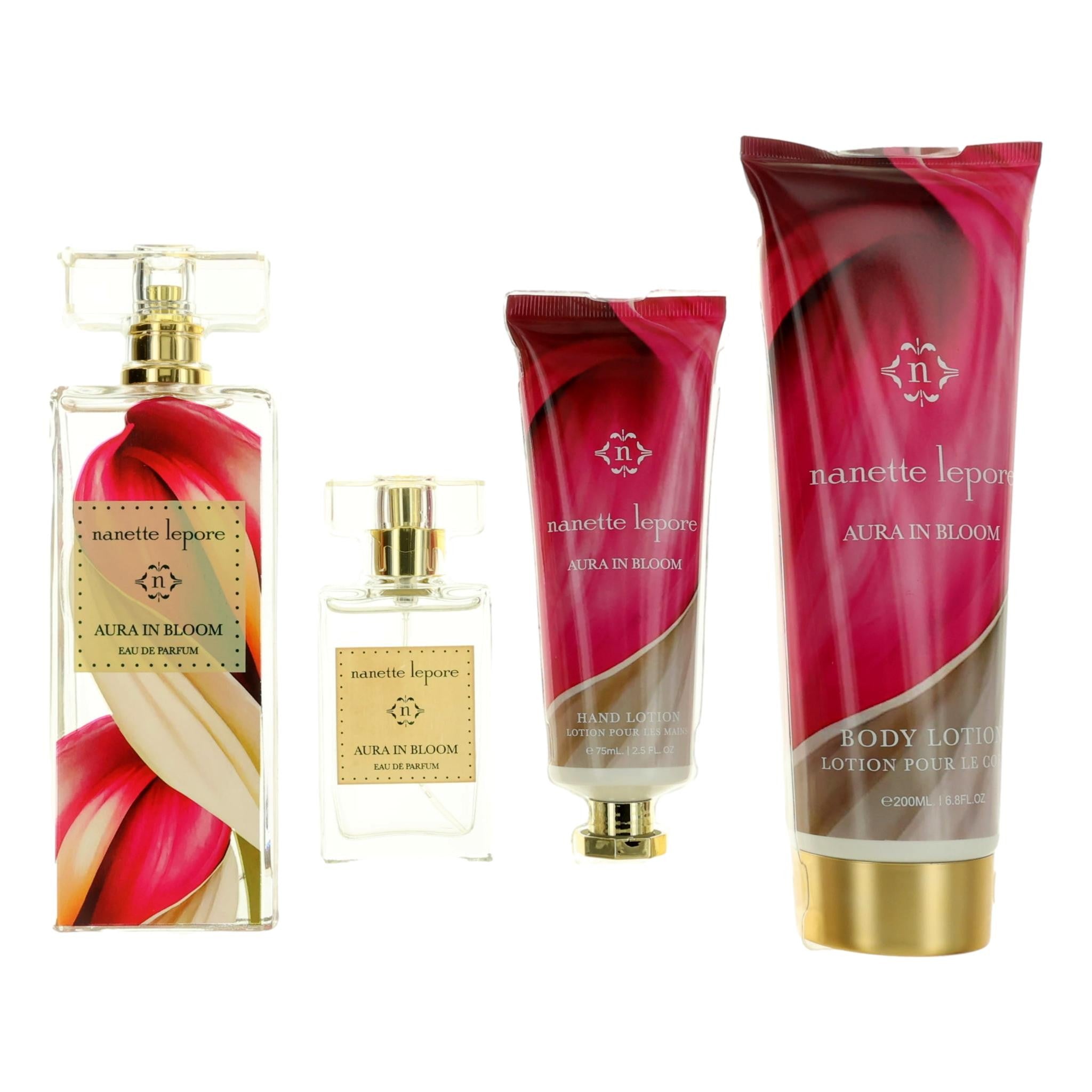 Aura In Bloom by Nanette Lepore, 4 Piece Gift Set for Women