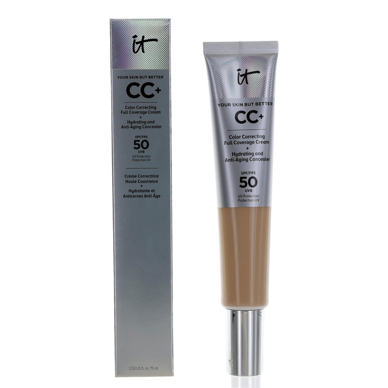 It Cosmetics CC Cream Full Coverage Cream by It Cosmetics, 2.53 oz Color Correcting Foundation SPF 50- Fair