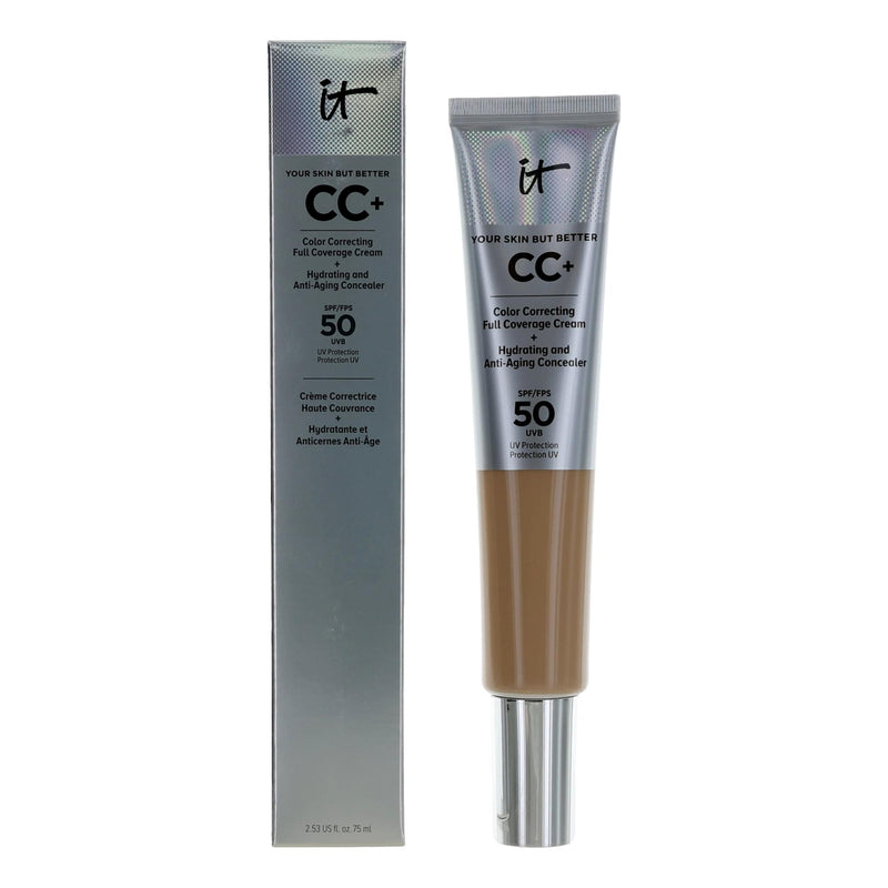 It Cosmetics CC Cream Full Coverage Cream by It Cosmetics, 2.53 oz Color Correcting Foundation SPF 50- Light Medium