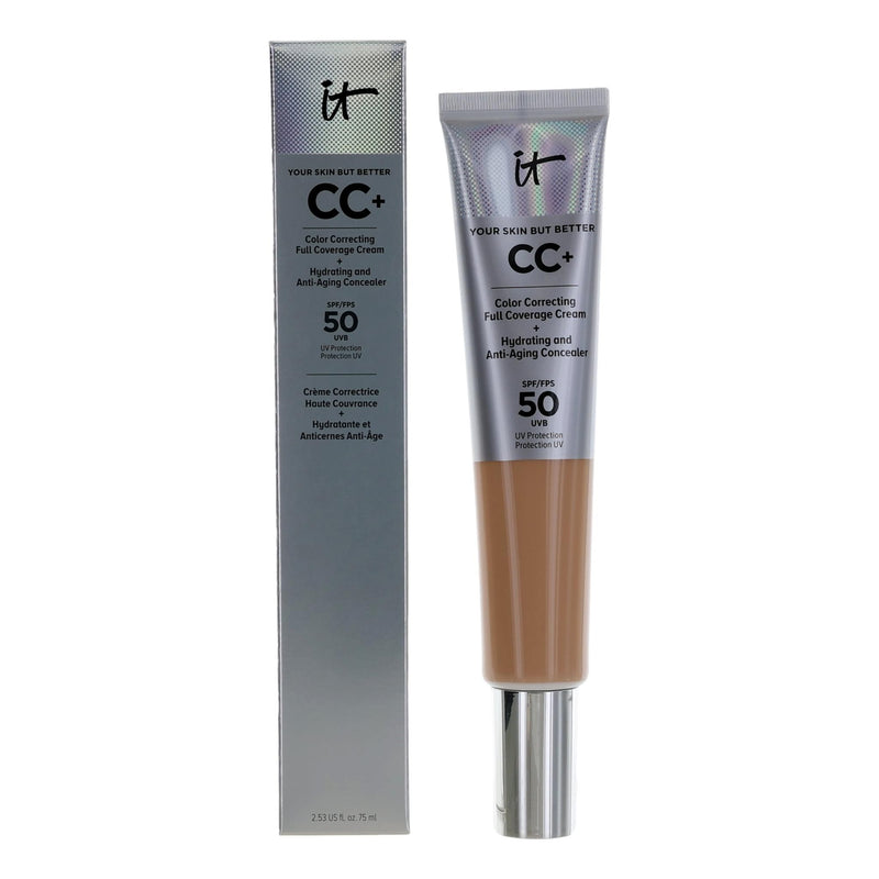 It Cosmetics CC Cream Full Coverage Cream by It Cosmetics, 2.53 oz Color Correcting Foundation SPF 50- Medium