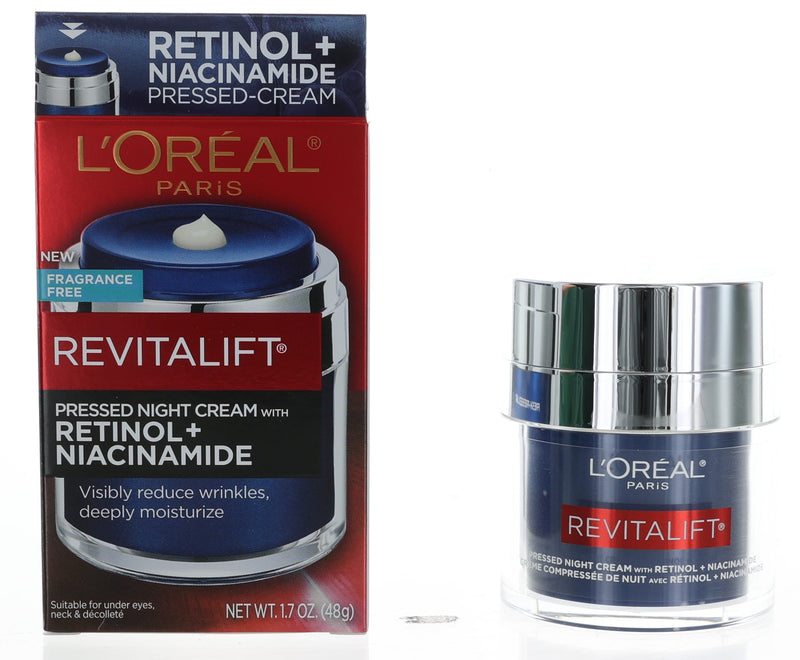 L'Oreal Revitalift, 1.7oz Pressed Night Cream with Retinol + Niacinamide